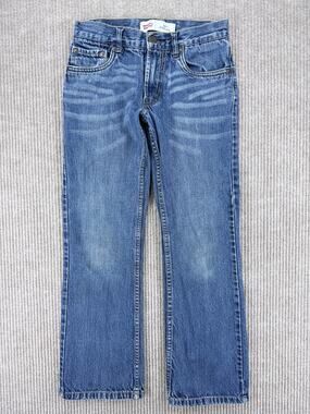 Levis 527 Boys Bootcut Jeans Size 12 Reg 26x26 Medium Wash Blue Denim